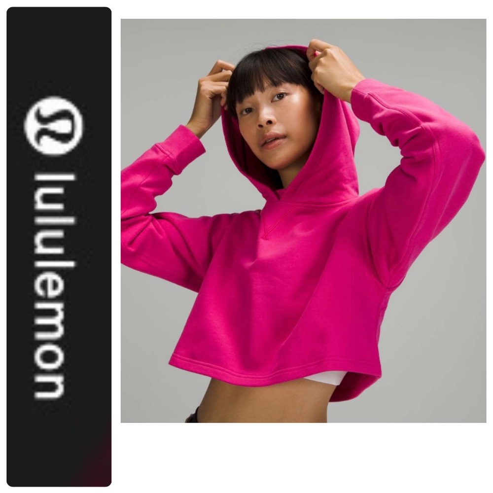 LULULEMON/All yours Cropped Hoodie/Sonic Pink-8